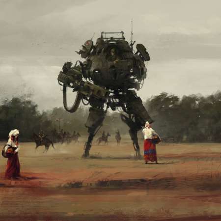 Jakub Rozalski Mobile Horizontal fond d'cran