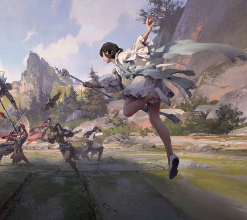 Xiaoyu Wang Mobile Horizontal fond d'cran