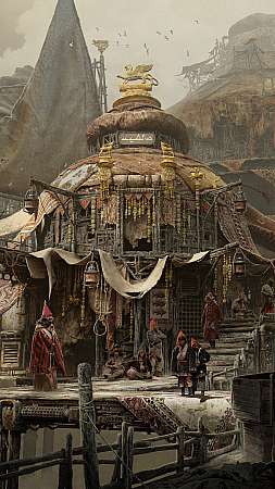 The Sheegothai: A typical street scene Mobile Vertical fond d'écran