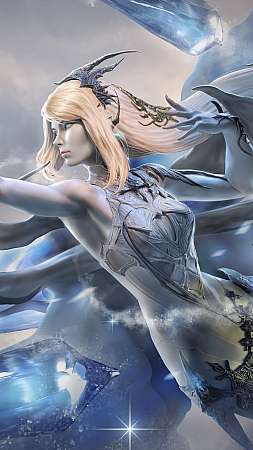 Final Fantasy XVI fan art Shiva Mobile Vertical fond d'écran