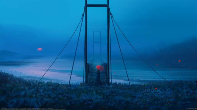 Cover arts for LofiGirl Records: Blue fond d'cran