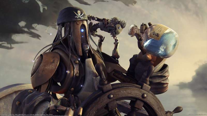 Pirate Robot fond d'cran