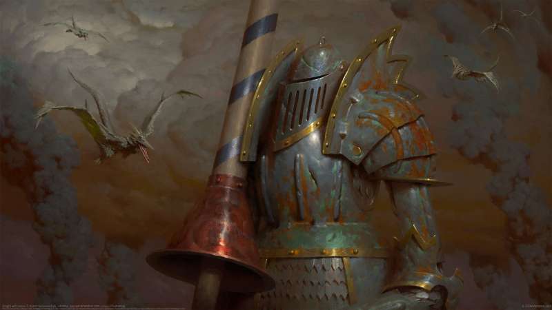 Knight with lance fond d'cran