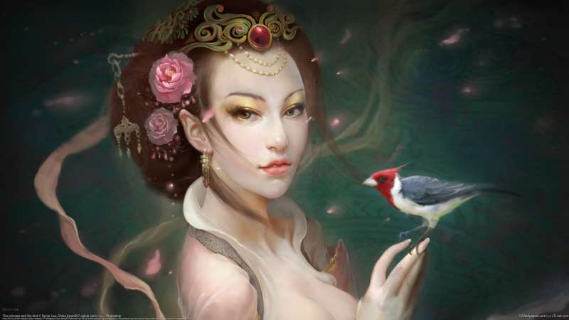 The princess and the bird fond d'cran