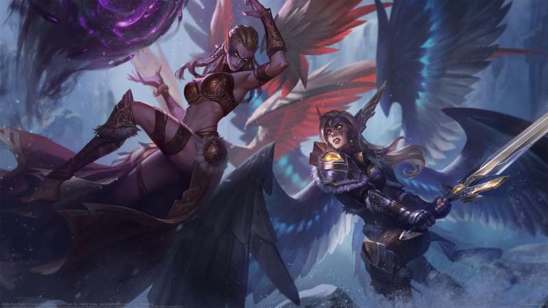 Battle Born Kayle VS Exiled Morgana splash fond d'�cran