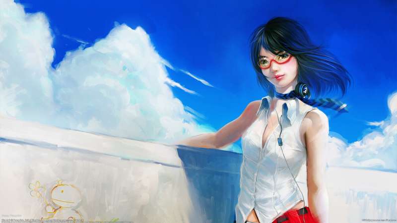 Blue hair fond d'cran