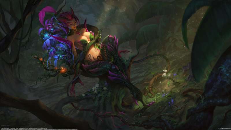 Zyra - League of Legends fan art fond d'cran