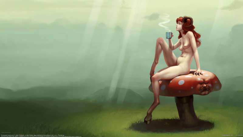 Grumpiest mushroom fond d'cran