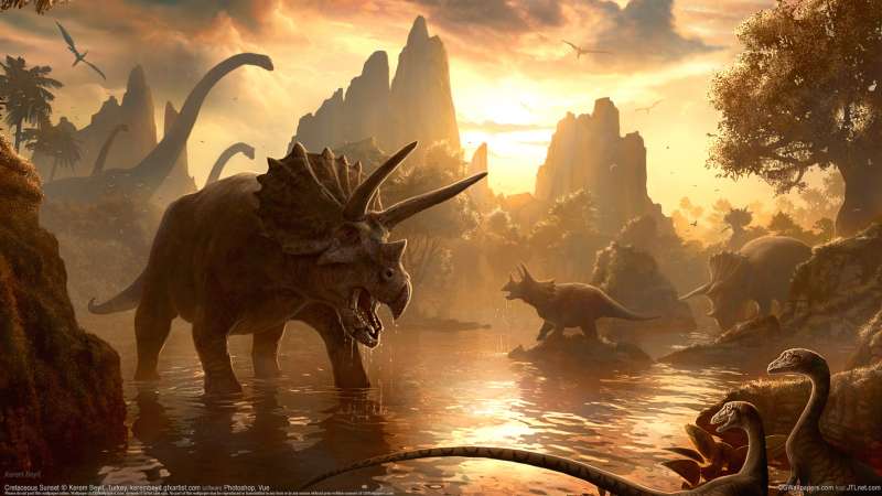 Cretaceous Sunset fond d'cran