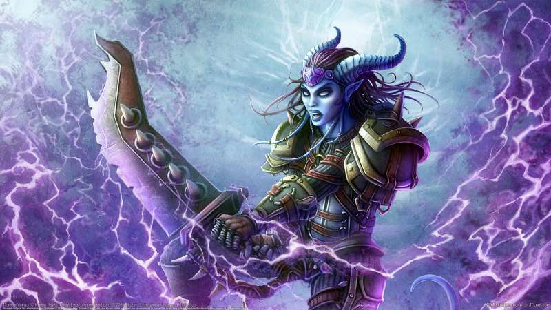 Draenei Warrior fond d'cran