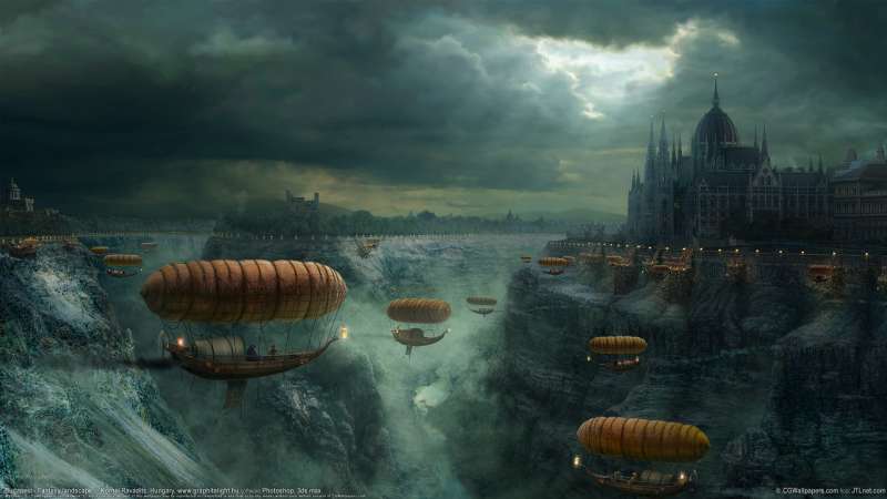 Budapest - Fantasy landscape fond d'cran