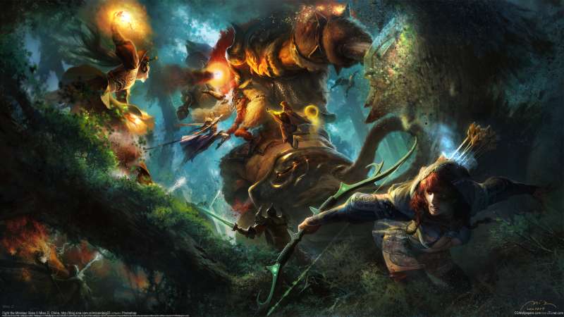 Fight the Minotaur Boss fond d'cran