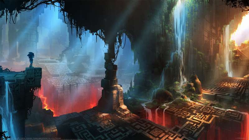 Sonic 2 concept art - labyrinth fond d'cran