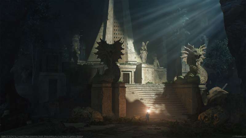 Temples Of The Dark Sun: Courtyard fond d'cran