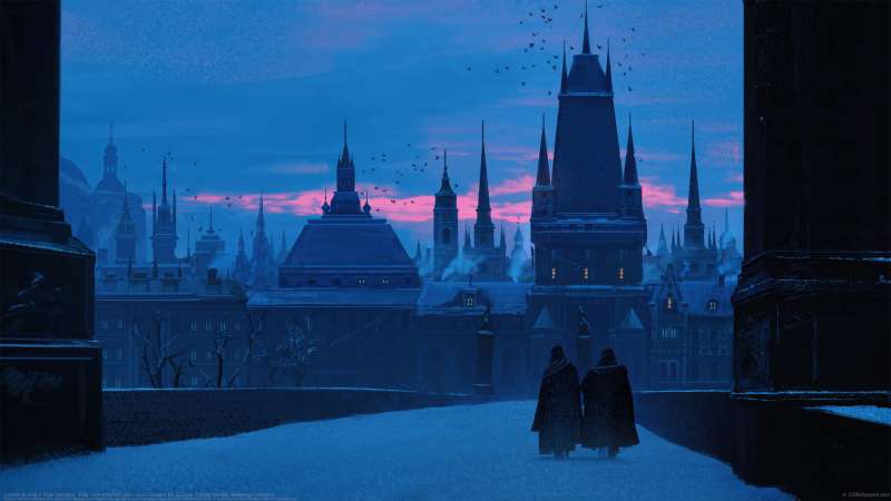 Castles at dusk fond d'�cran