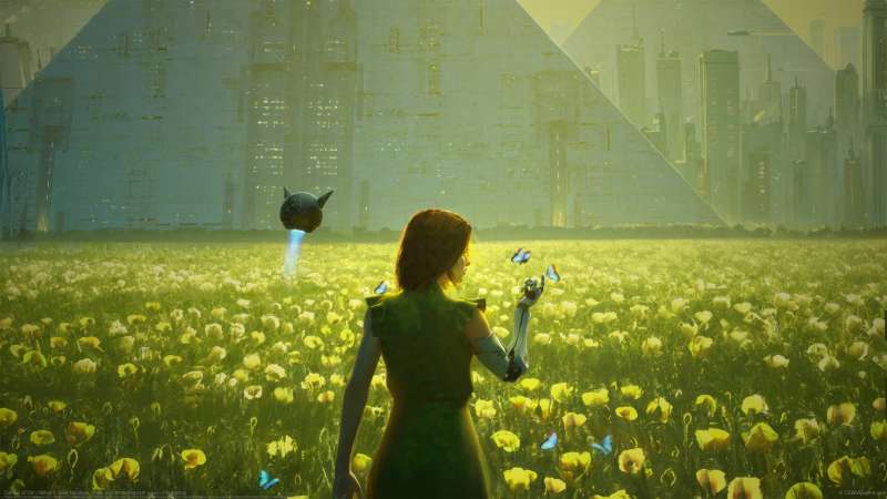 Canvas of life - Yellow fond d'�cran