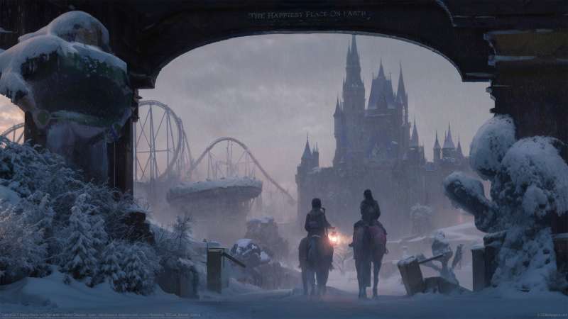 Last of us 2 Disney theme park (fan work) fond d'�cran