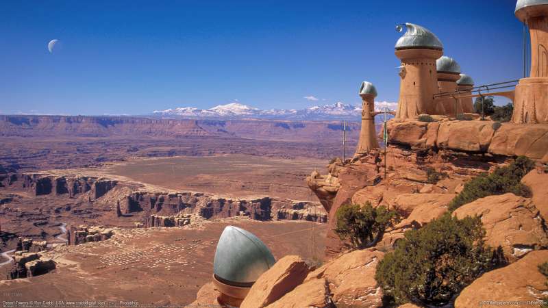 Desert Towers fond d'cran