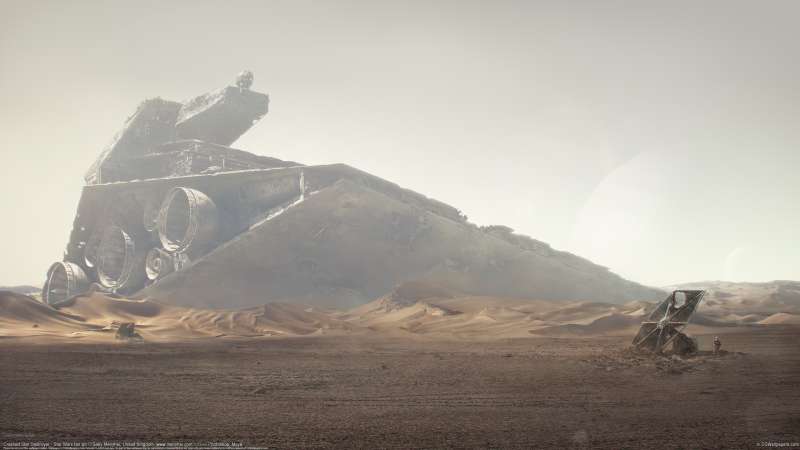 Crashed Star Destroyer - Star Wars fan art fond d'cran