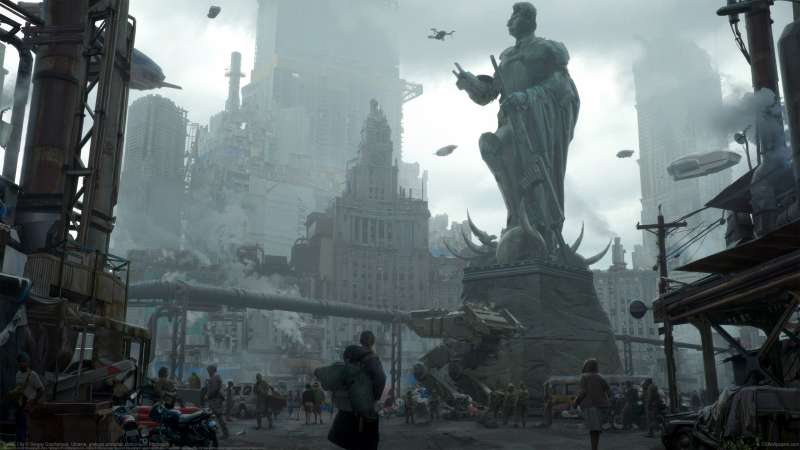 Fallen City fond d'cran
