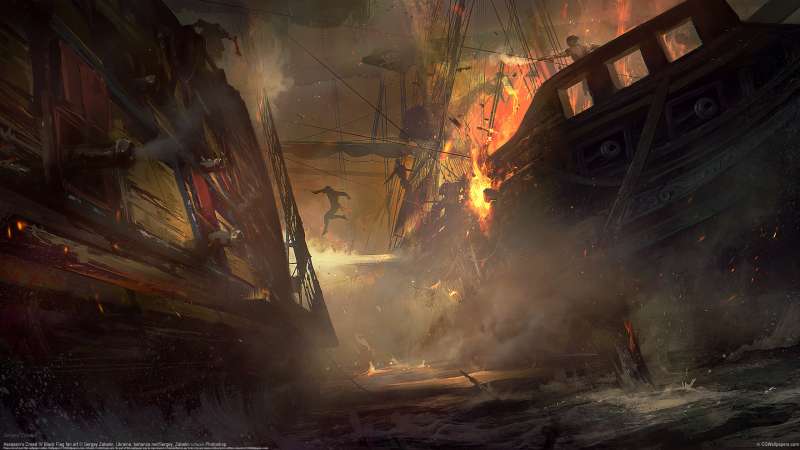 Assassin's Creed IV Black Flag fan art fond d'cran