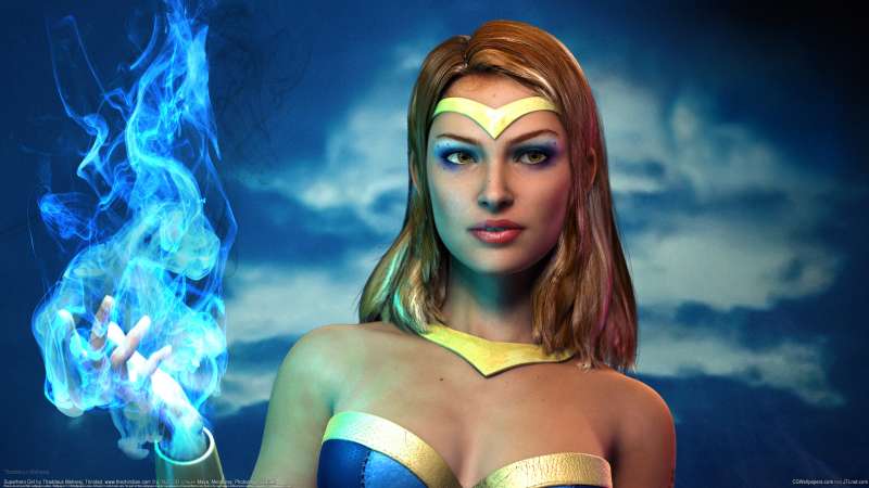 Superhero Girl fond d'cran