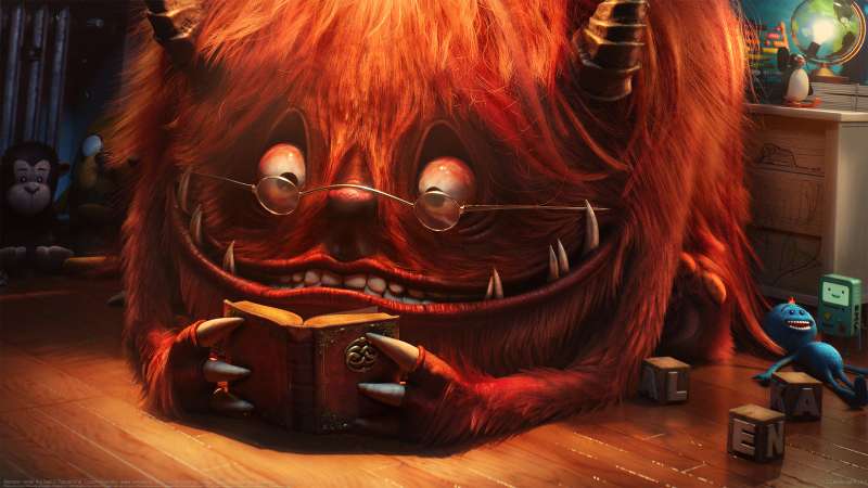 Monster under the bed fond d'cran