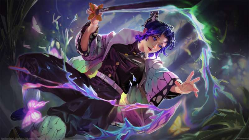 Ghost Slayer Butterfly fond d'cran