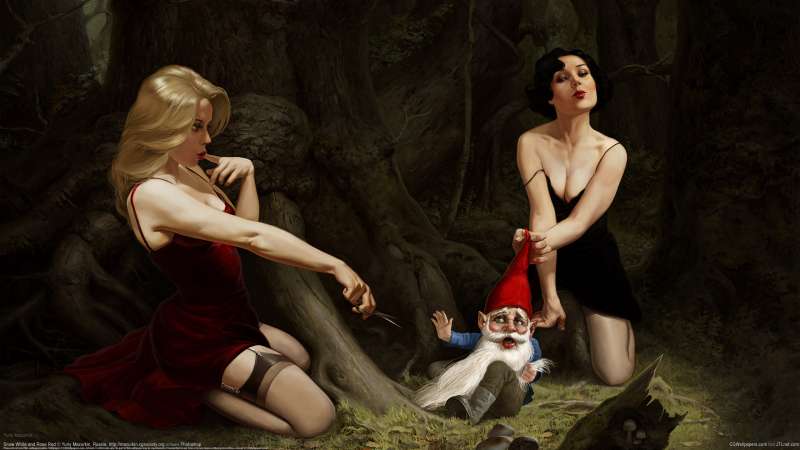 Snow White and Rose Red fond d'cran