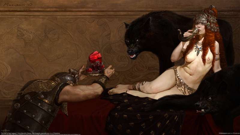 The heart of black wolves fond d'cran