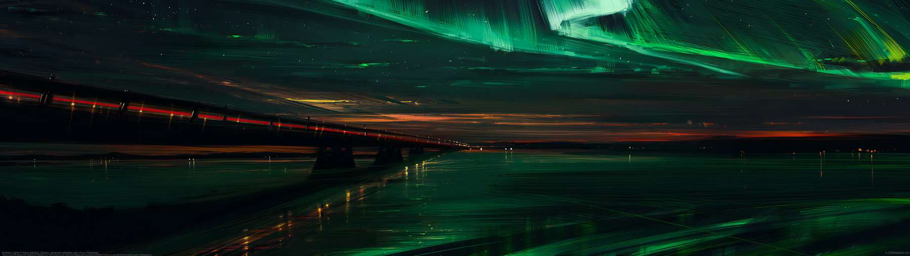 Northern Lights ultralarge fond d'cran