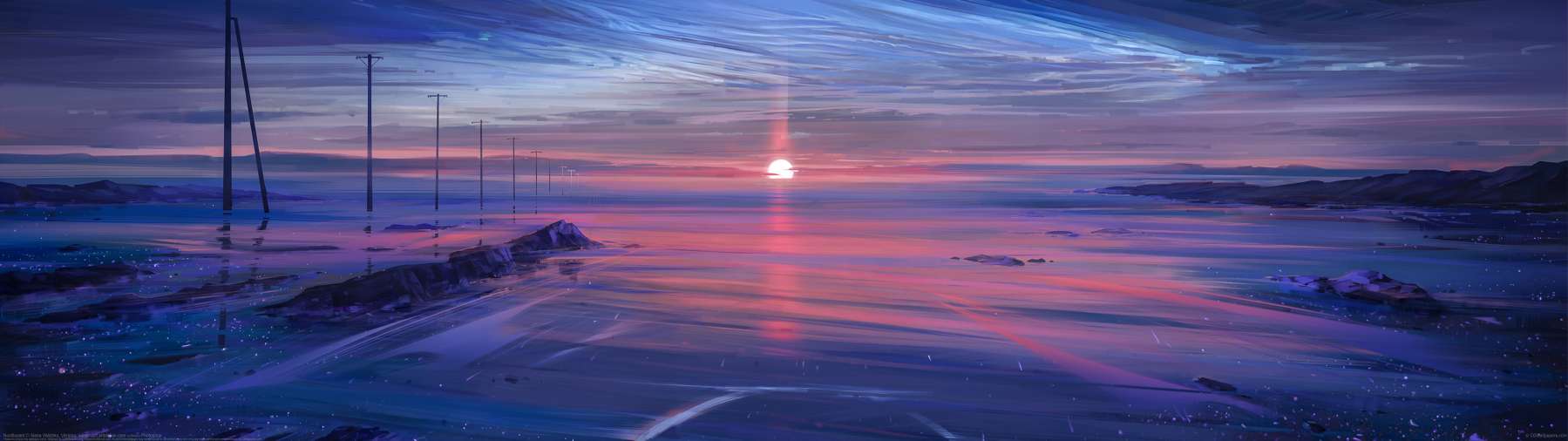Noctilucent ultralarge fond d'cran