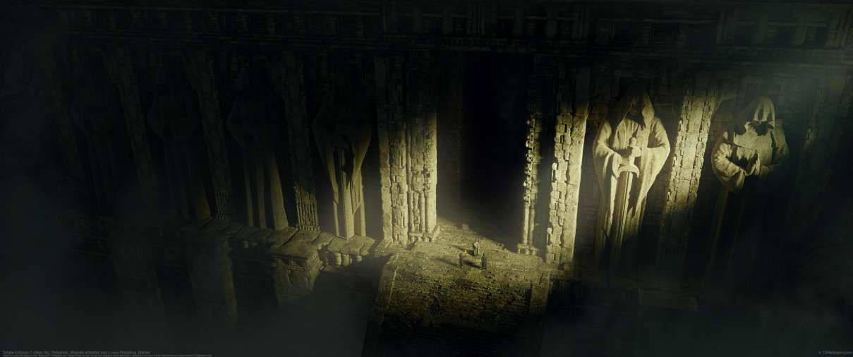 Temple Entrance ultralarge fond d'�cran