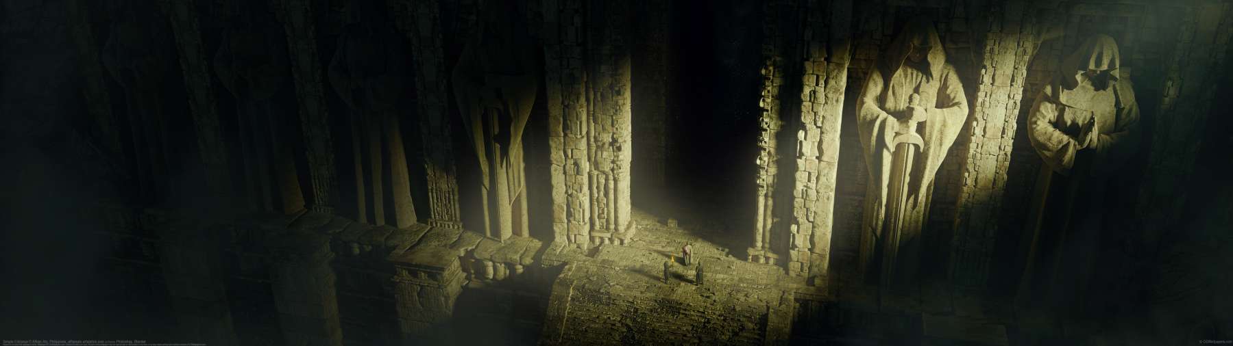 Temple Entrance ultralarge fond d'�cran