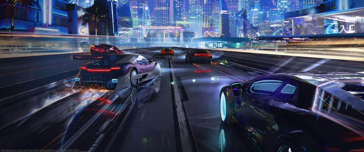 Nitro League key visual - racing ultralarge fond d'cran