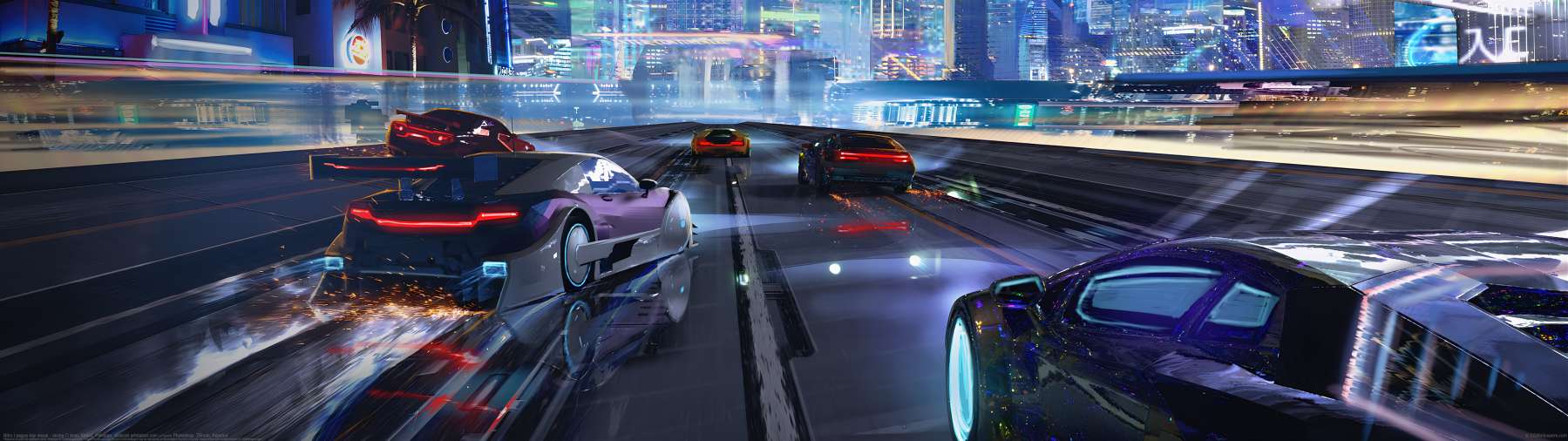Nitro League key visual - racing ultralarge fond d'cran