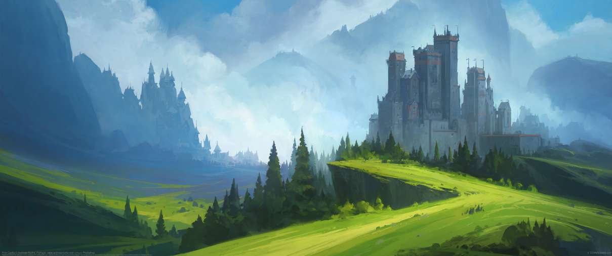 Pine Castle ultralarge fond d'cran