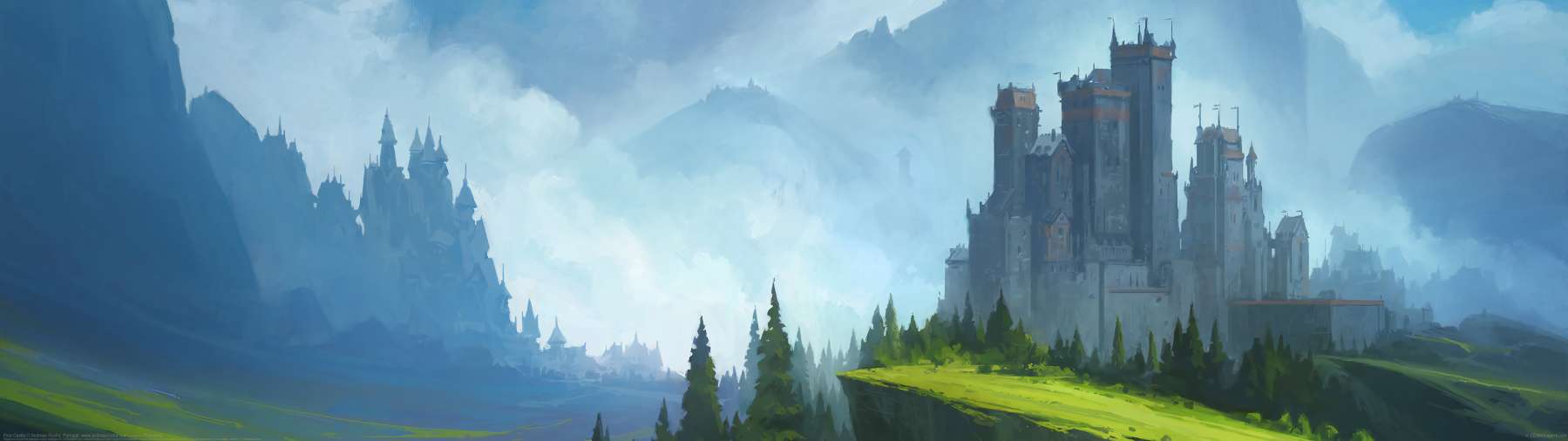Pine Castle ultralarge fond d'cran