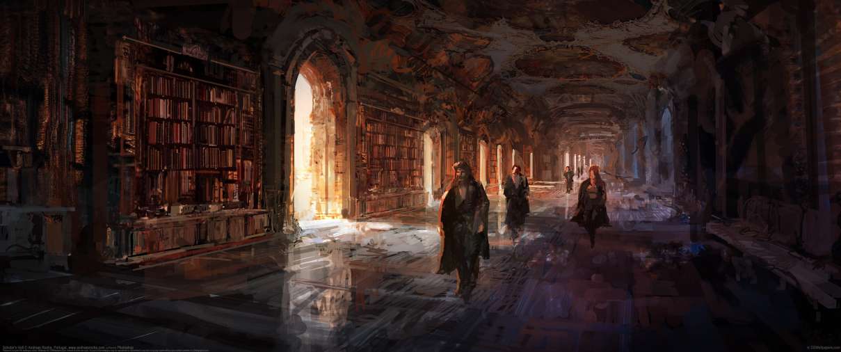 Scholar's Hall ultralarge fond d'cran