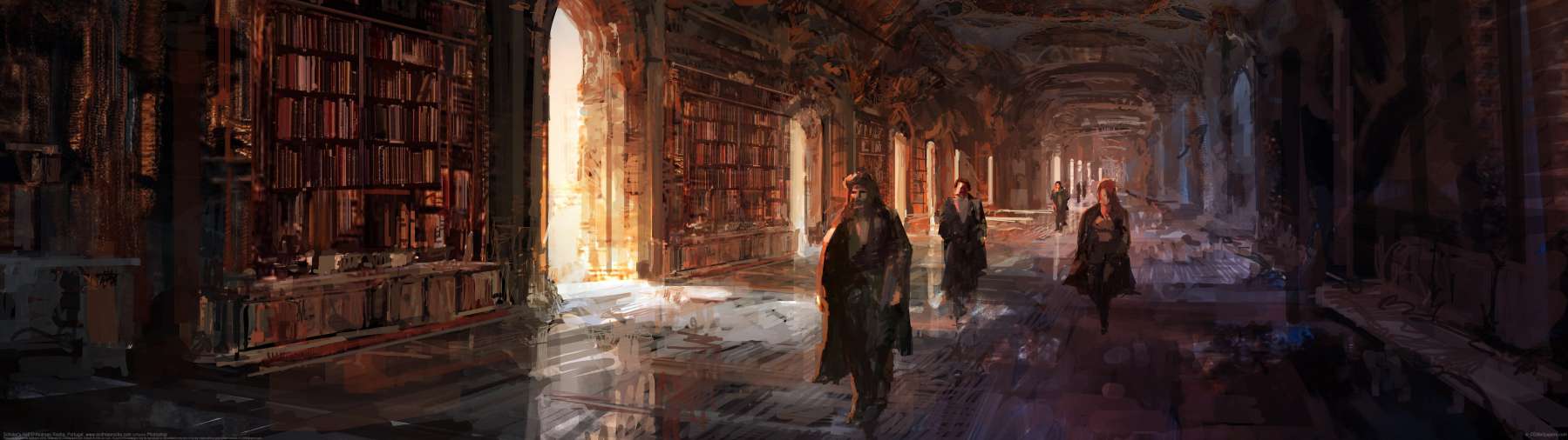 Scholar's Hall ultralarge fond d'cran