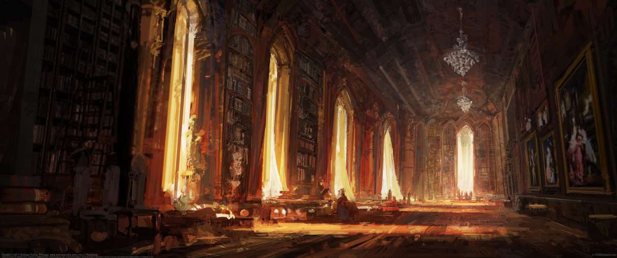 Reader's Hall ultralarge fond d'cran