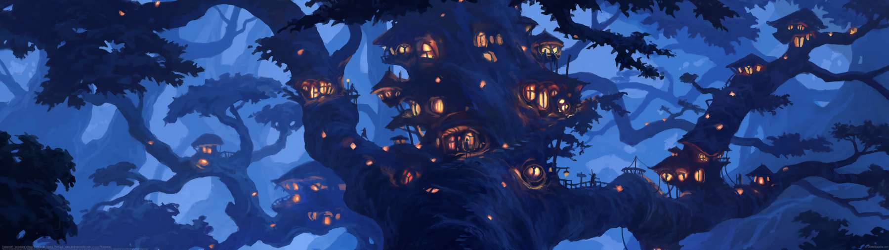 Fablecraft - woodland village ultralarge fond d'cran