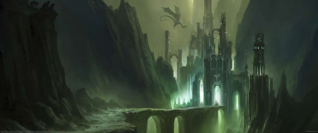 Minas Morgul - MTG Playmat (Swamp) ultralarge fond d'�cran