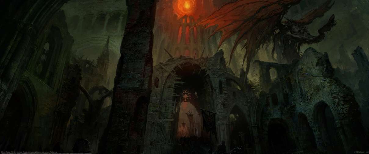 Minas Morgul ultralarge fond d'cran