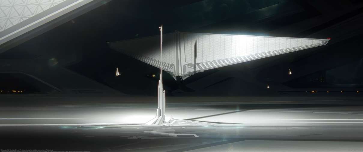 Spaceport ultralarge fond d'cran