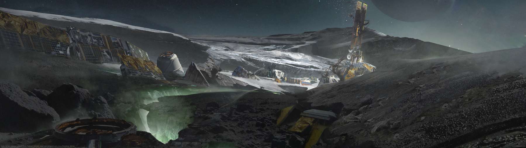 Exploring the Fractured Tundra ultralarge fond d'cran