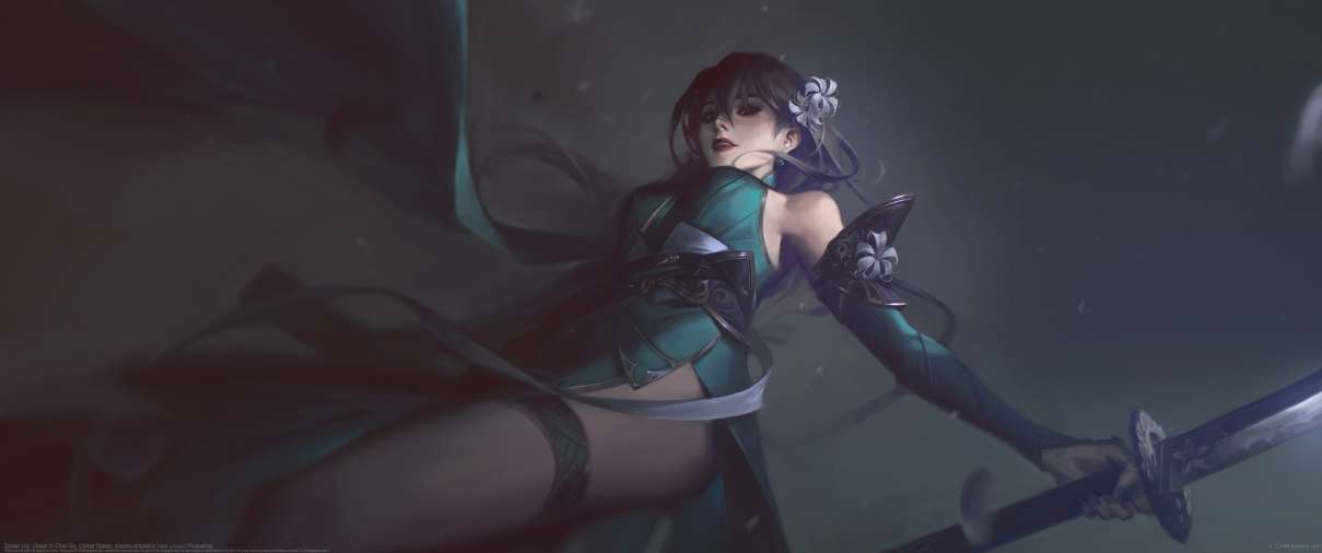 Spider Lily -Green ultralarge fond d'cran