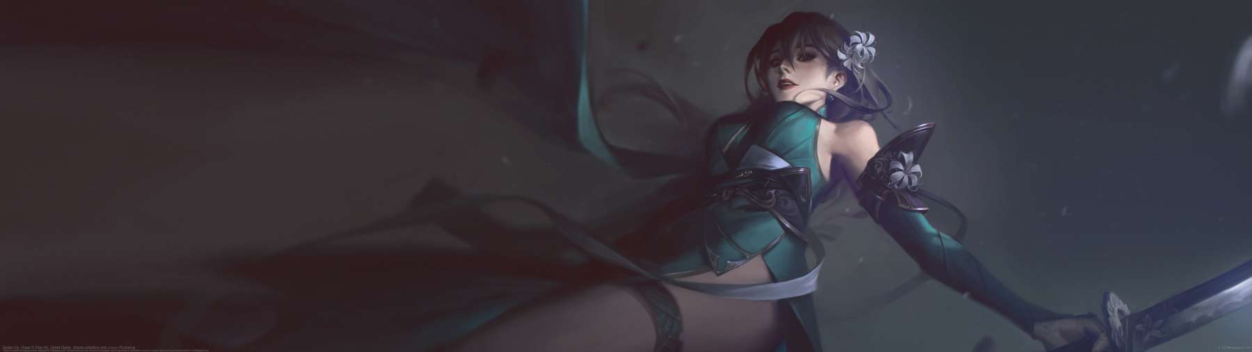 Spider Lily -Green ultralarge fond d'cran