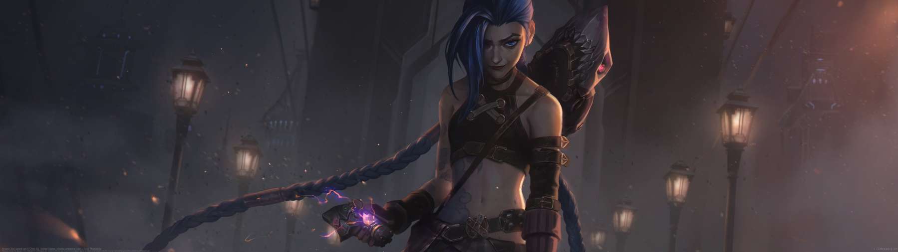 Arcane Jinx splash art ultralarge fond d'cran