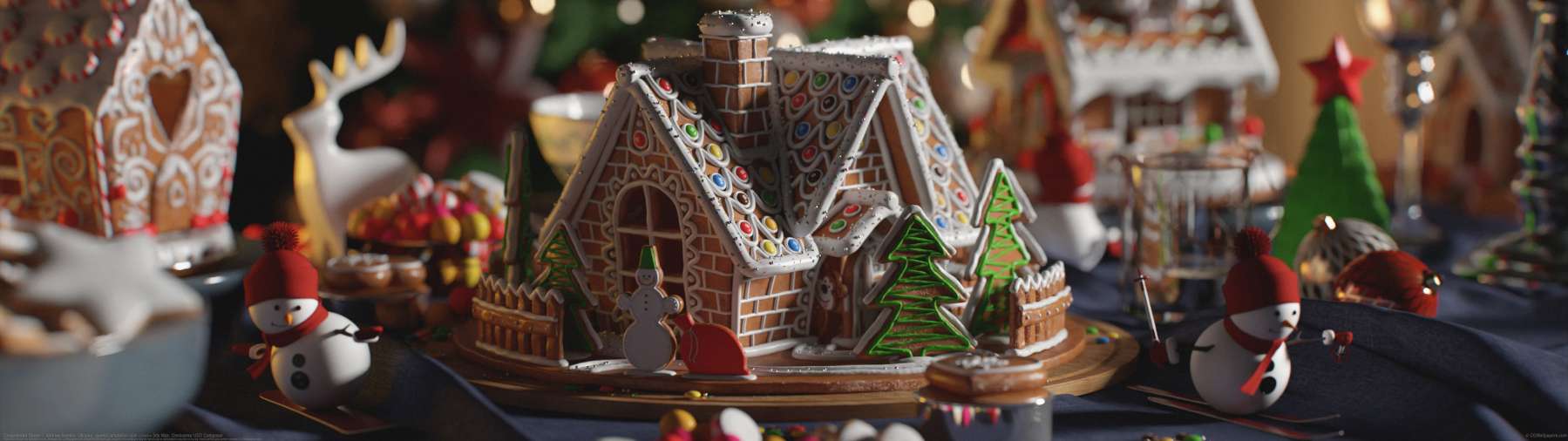 Gingerbread Street ultralarge fond d'cran